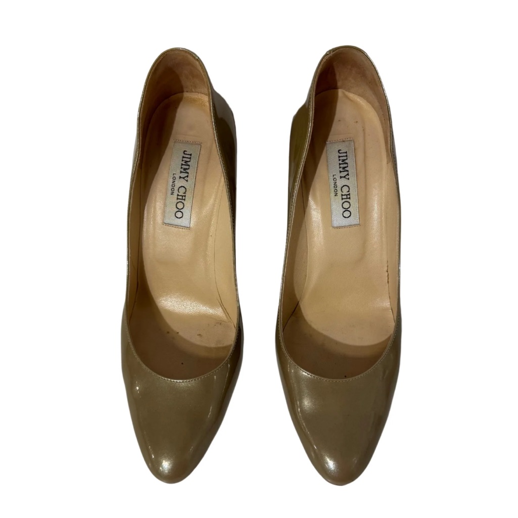 Jimmy Choo Women's Patent Heels Quiet Luxury Designer